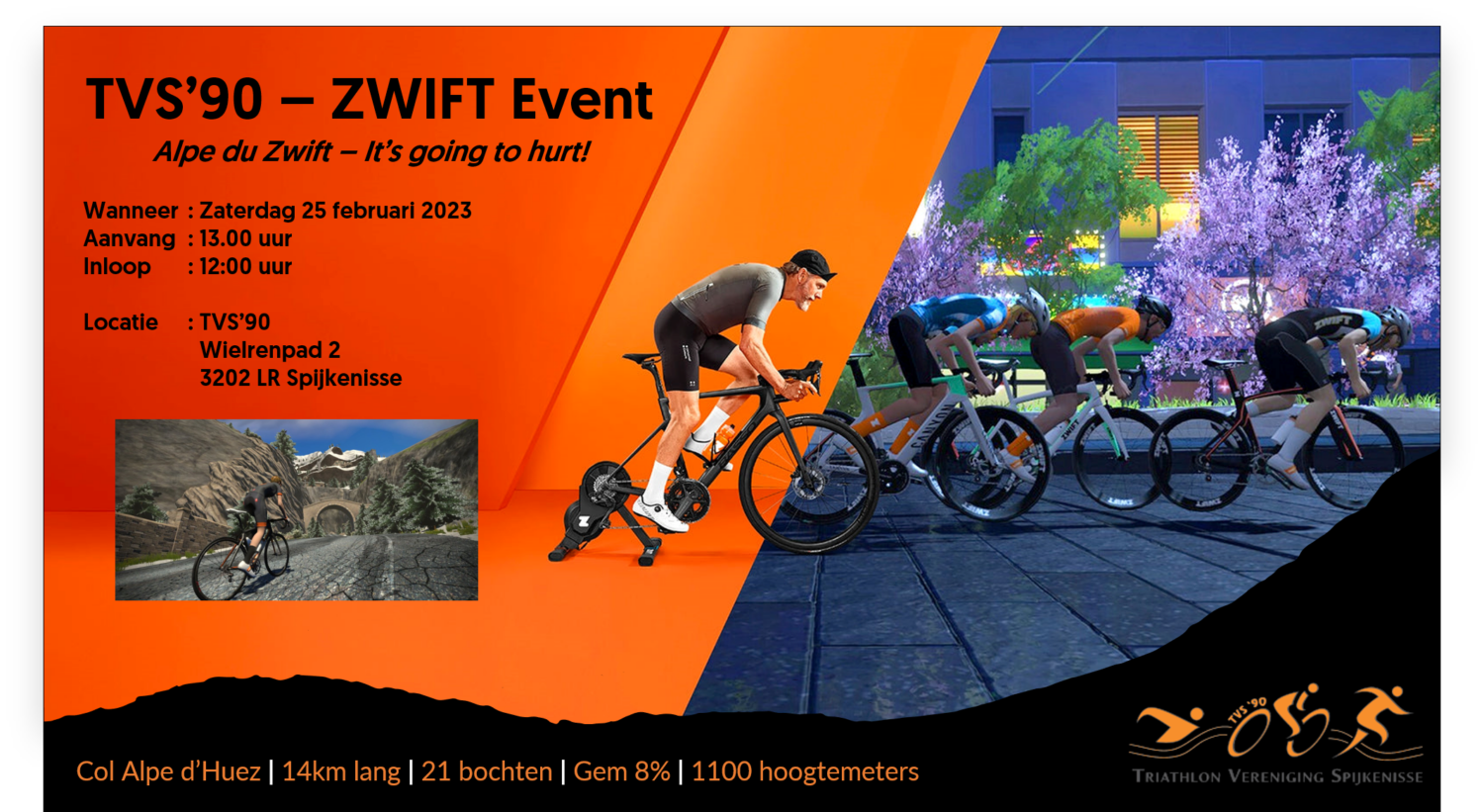 TVS Zwift Event 2023 Triathlon Vereniging Spijkenisse