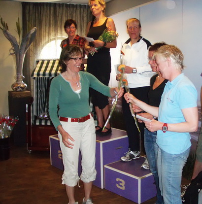 Yvonne valt in de prijzen in de eindstand